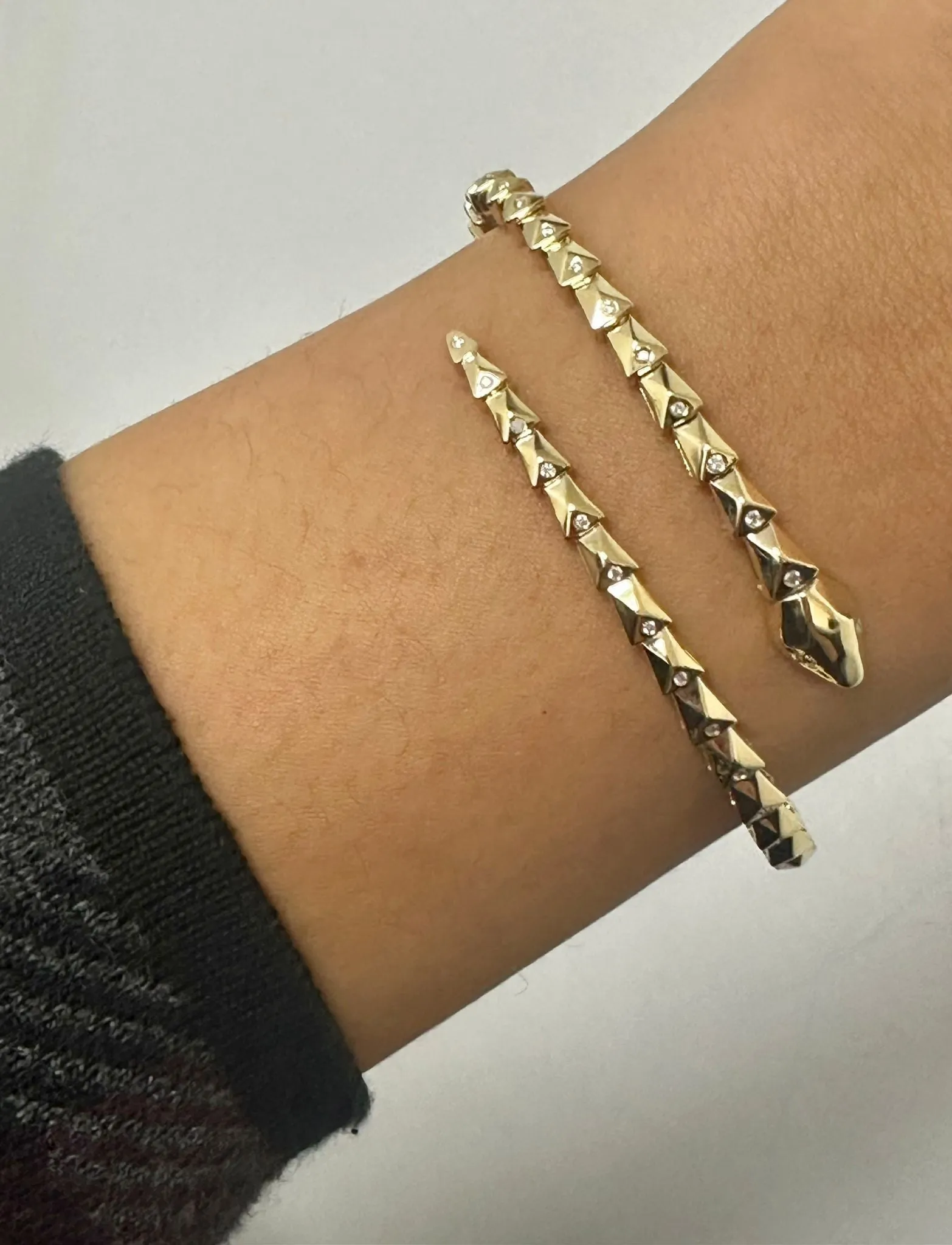 14k Flex Snake Bangle