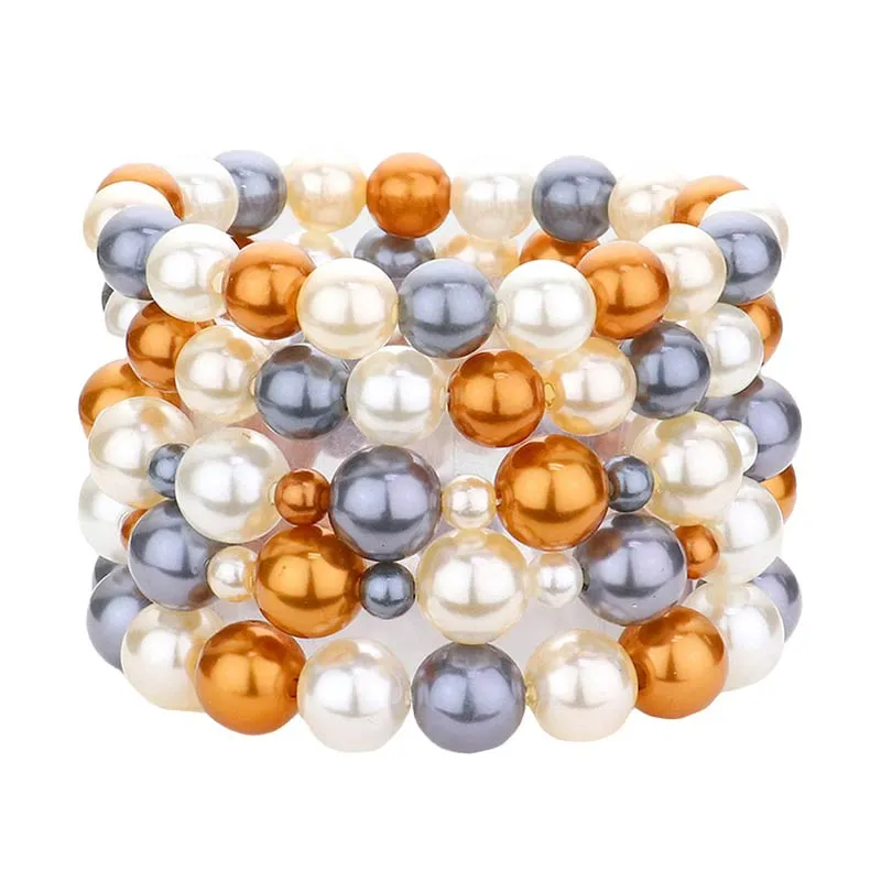 5Pcs Pearl Stretch Bracelets