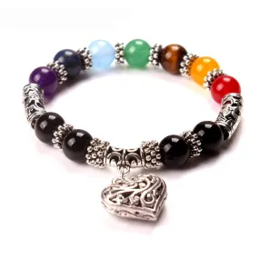 7 Mixed Healing Crystals Stone Chakra Bracelets