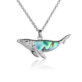 Abalone Humpback Whale Pendant