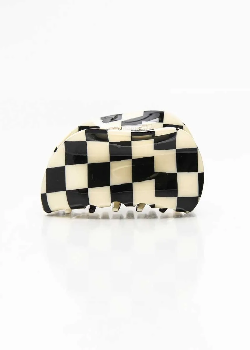 Alo Chunky Checkered Claw Clip