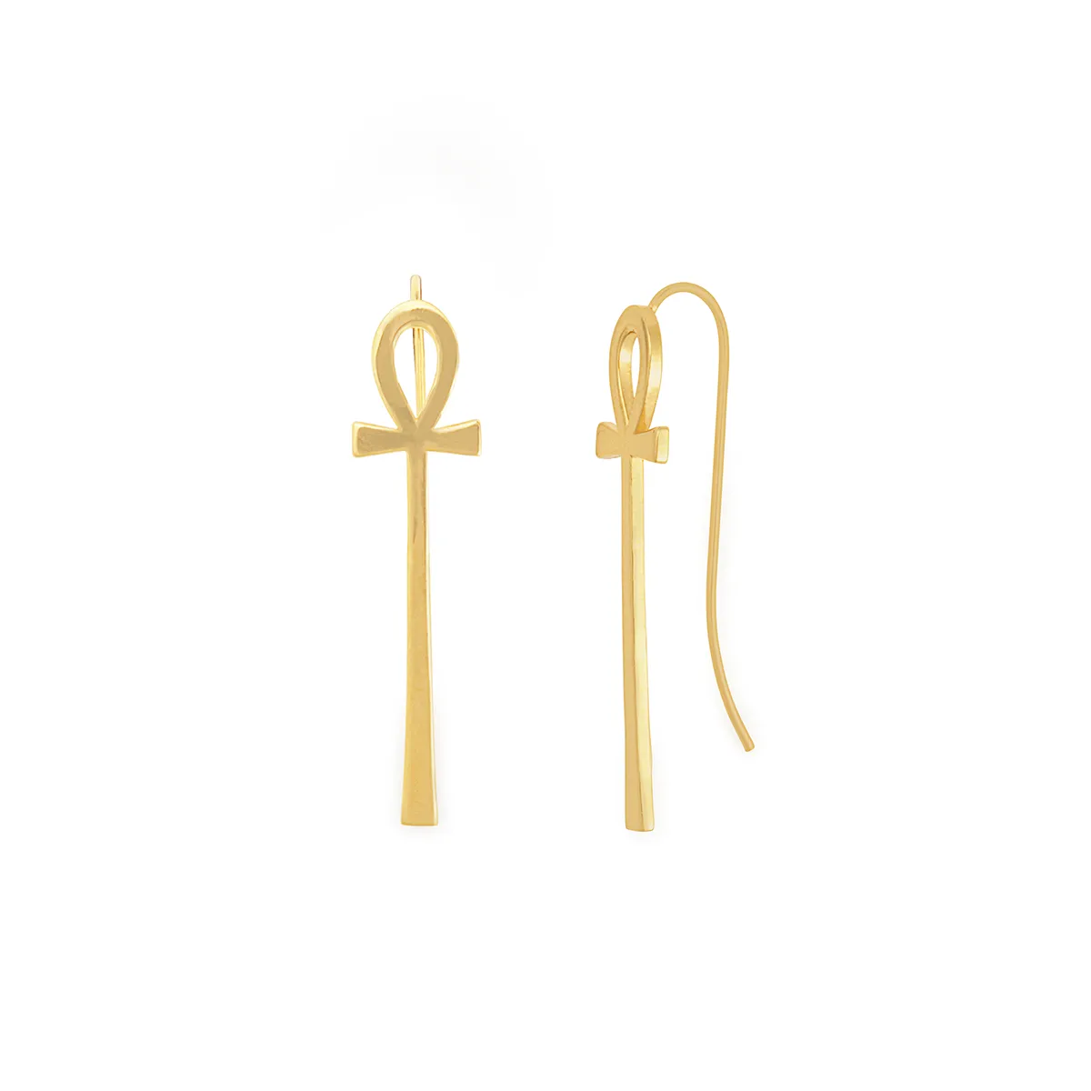 Ankh Drop Earrings