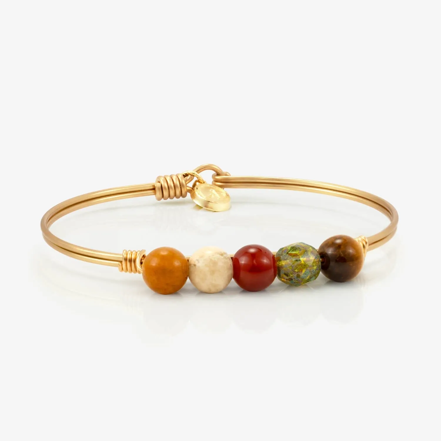 Autumn Daze Beaded Bangle Bracelet