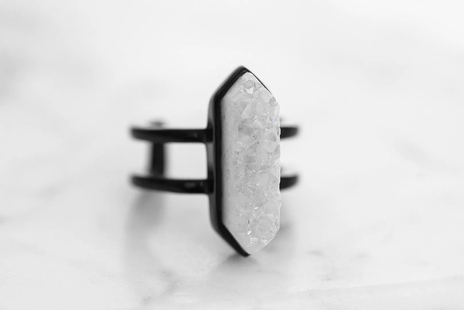 Bangle Collection - Black Parvus Quartz Ring