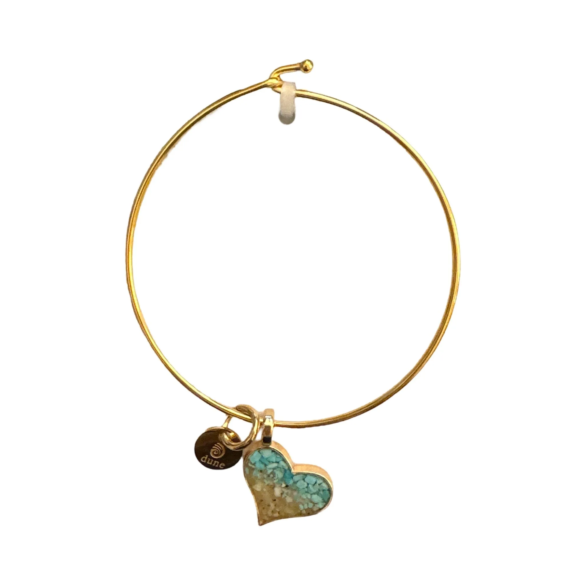 Beach Bangle Gold Heart