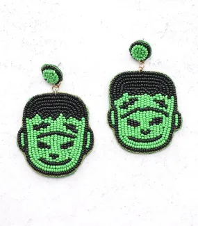 Beaded Halloween earrings