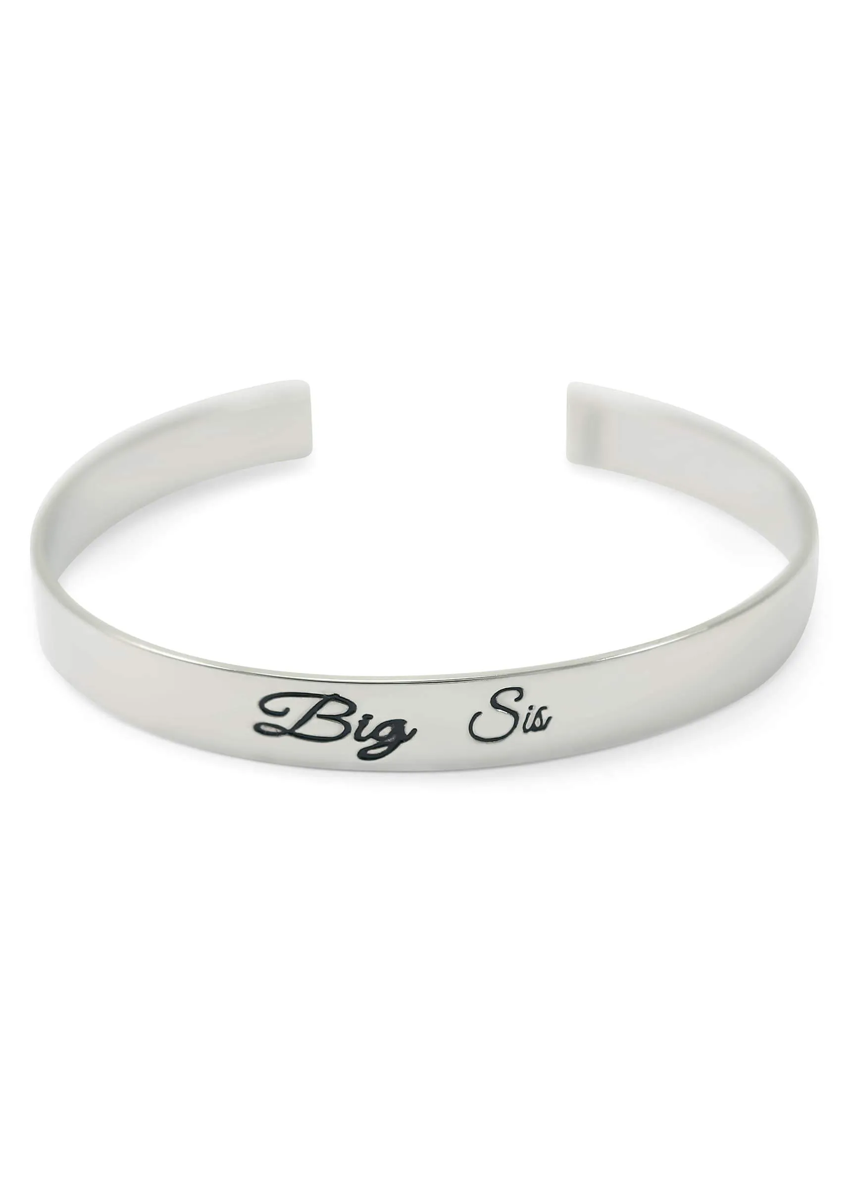 Big Sis Bangle Cuff Bracelet (silver)