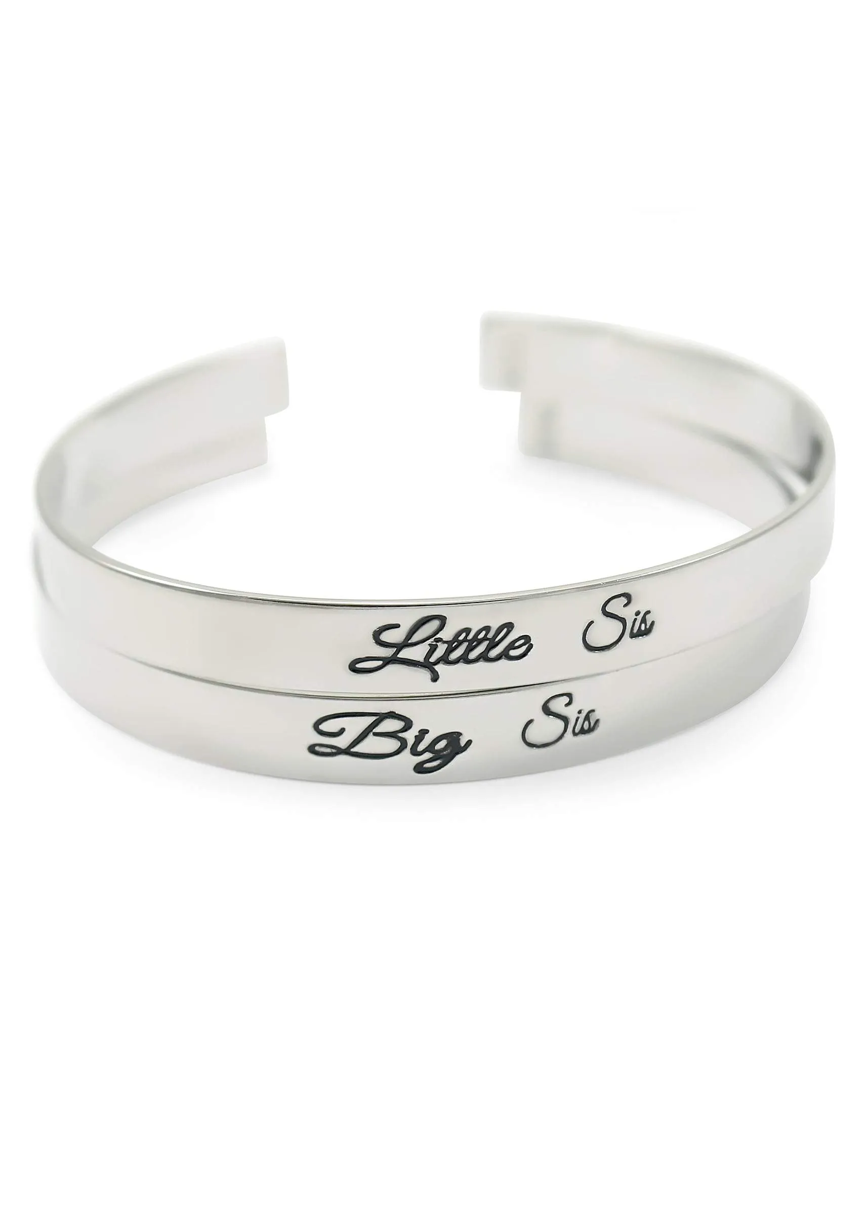 Big Sis Bangle Cuff Bracelet (silver)