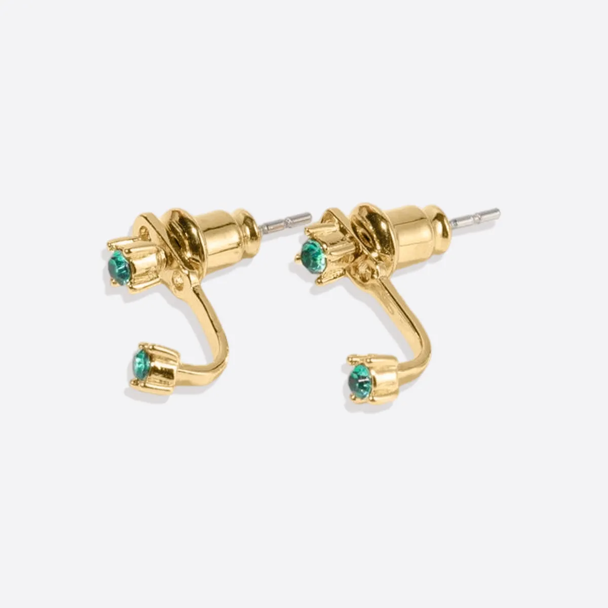 Birthstone Drop Ear Jacket Earrings