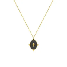 Black Pendant Necklace