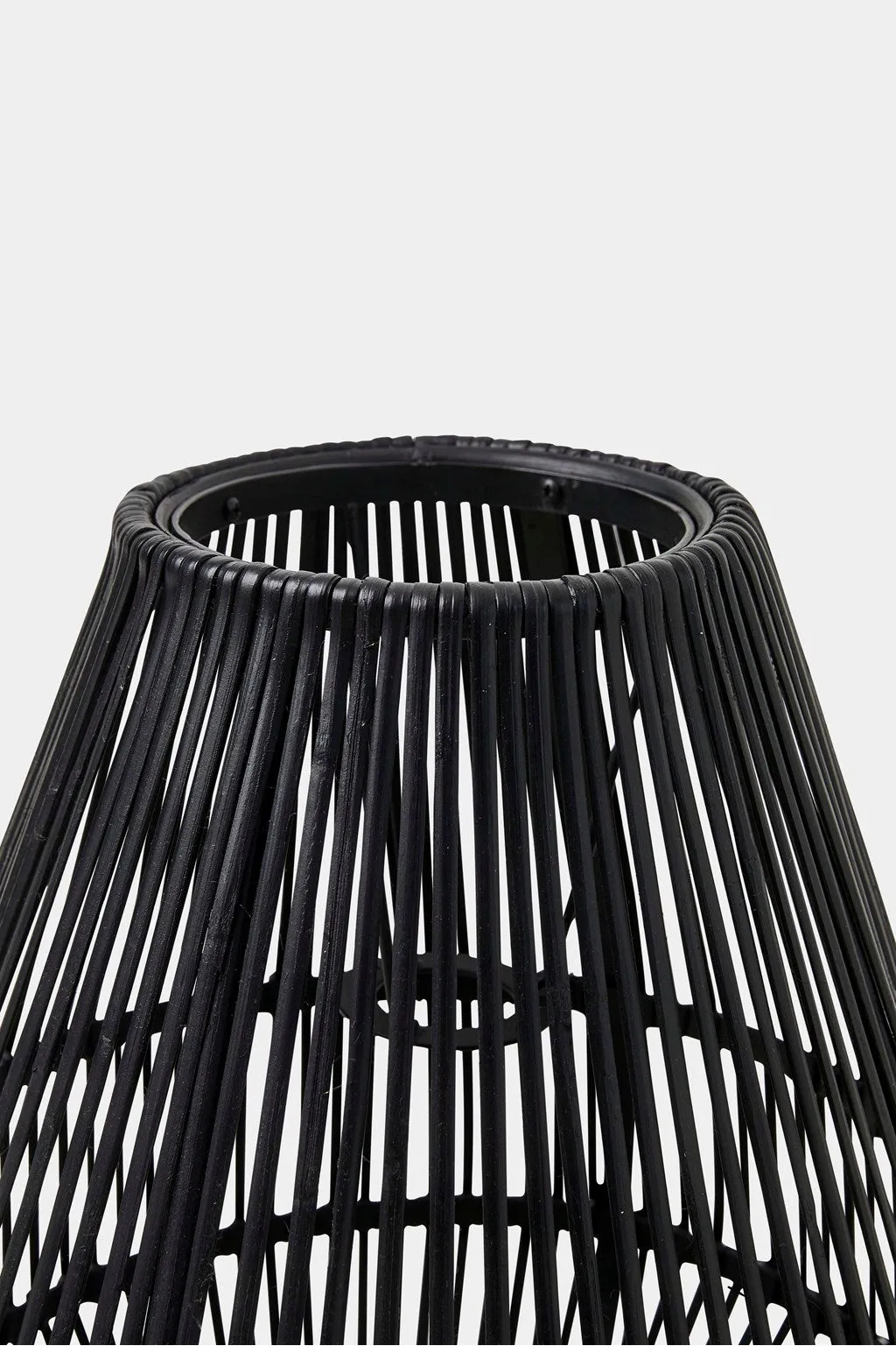 Black Rattan Pendant Shade