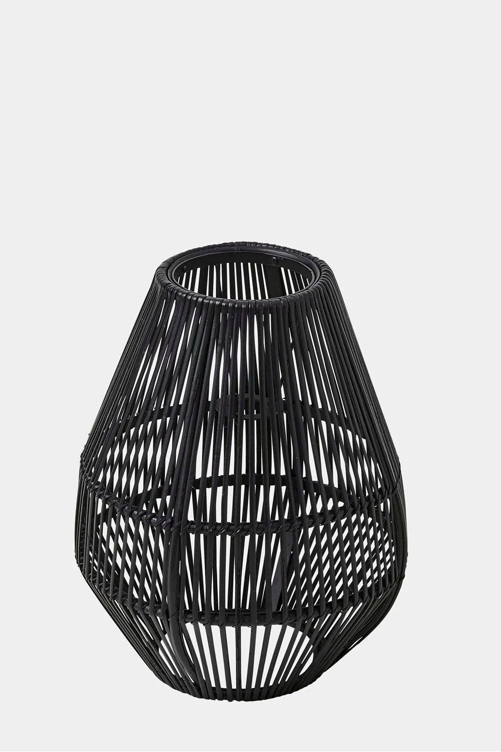 Black Rattan Pendant Shade