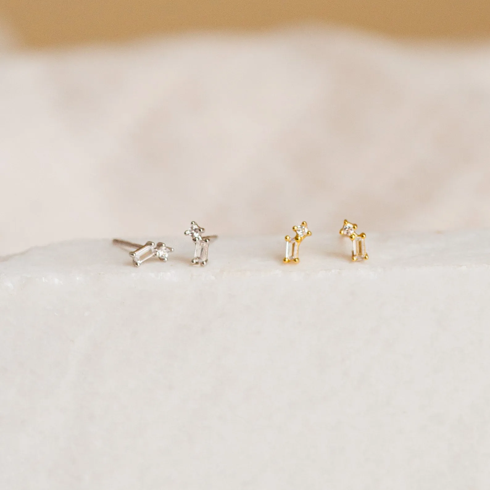 Blair Baguette Diamond Drop Studs