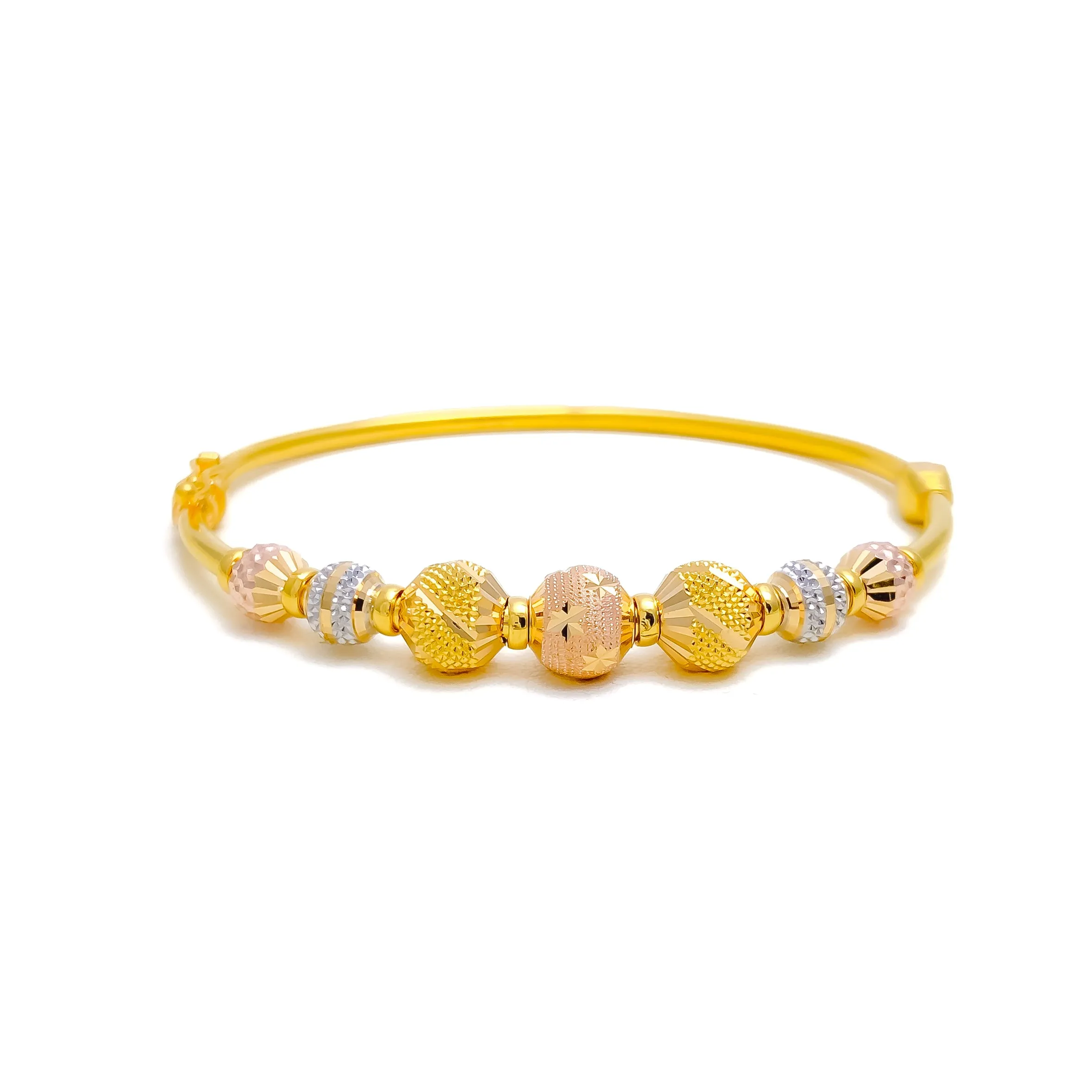 Blooming Fashionable 22k Gold Bangle Bracelet