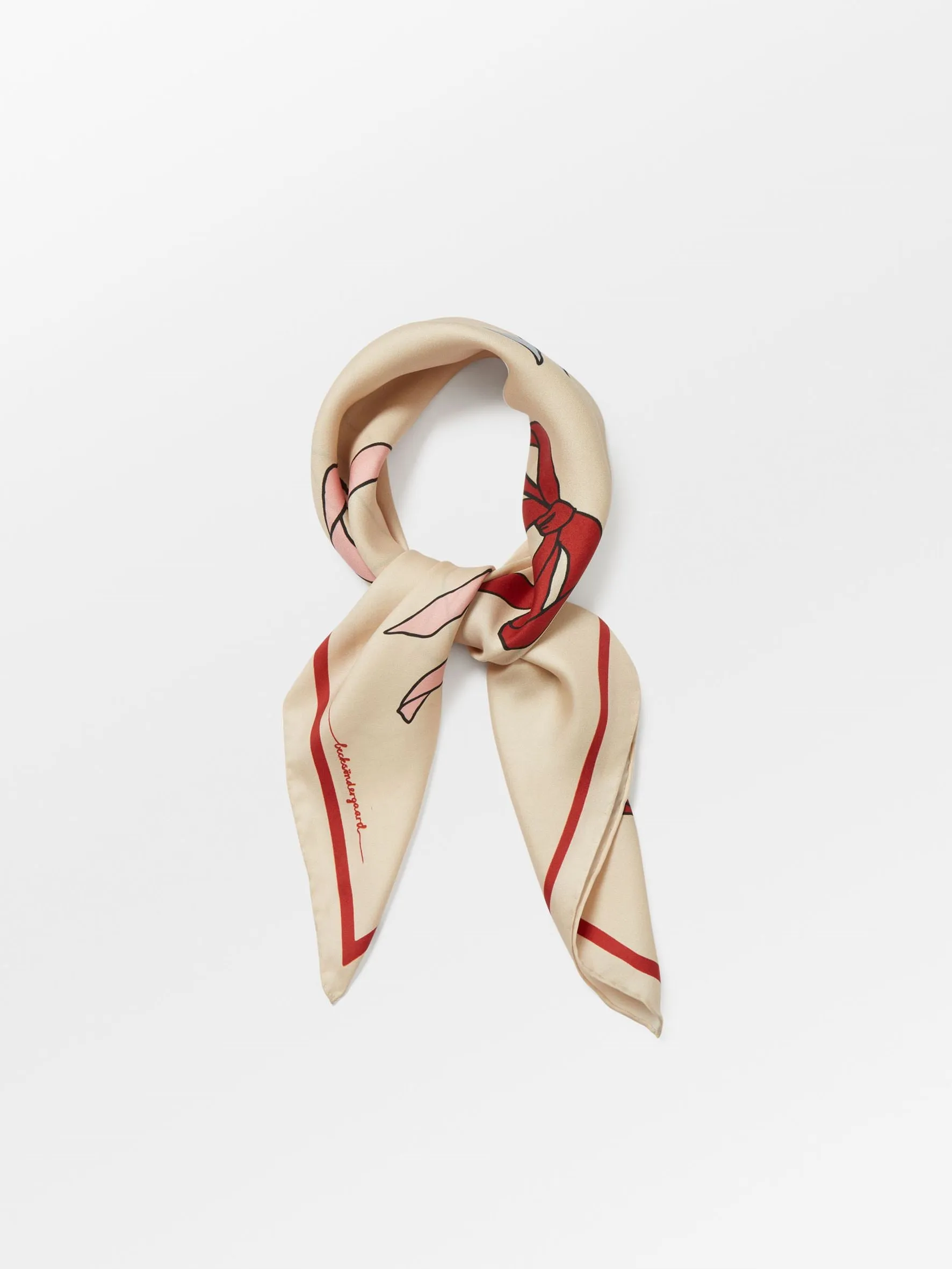 Bow Twill Sia Scarf