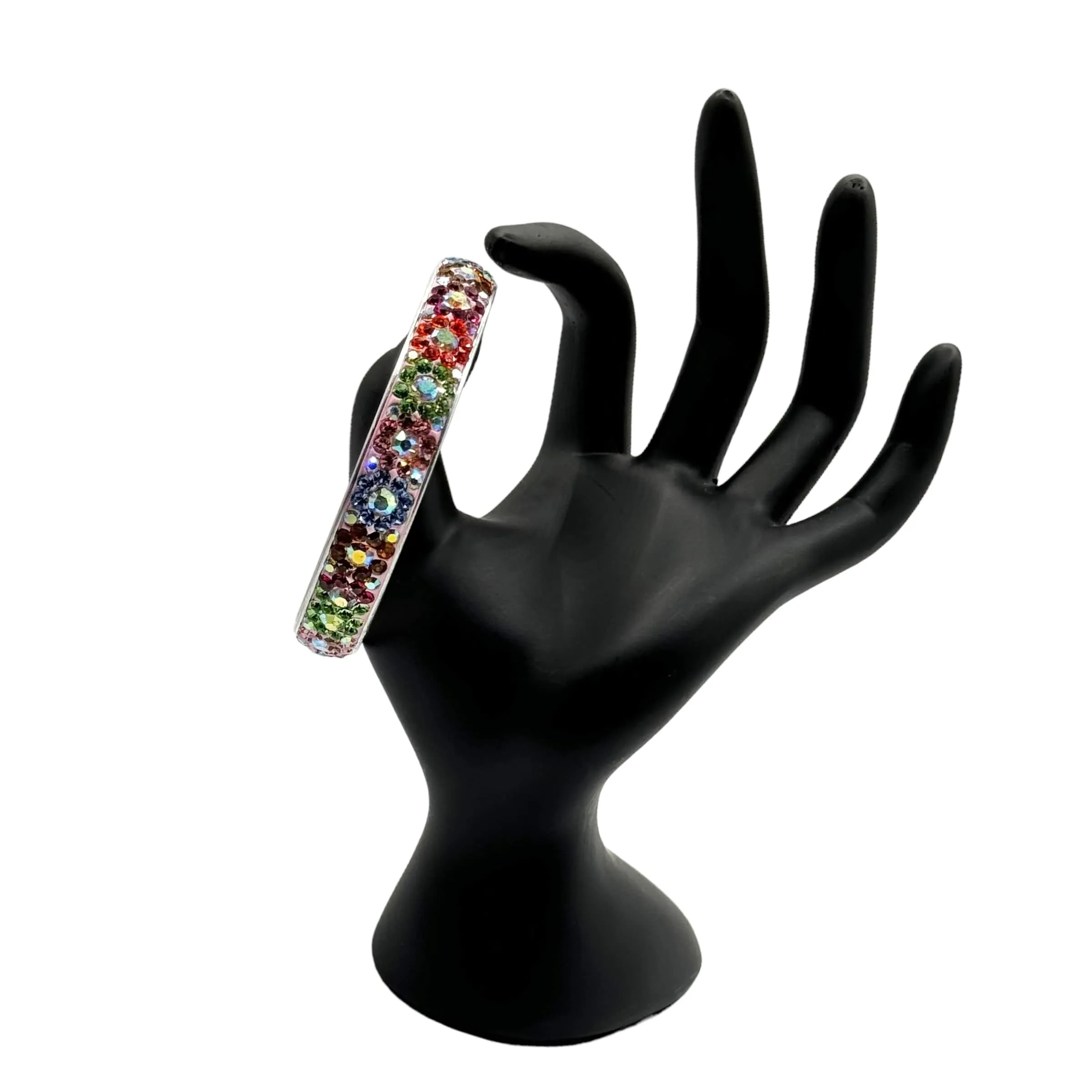 BRACELET Crystal Flower Bangle - Multicolored