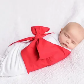 Broadcloth Bow Swaddle