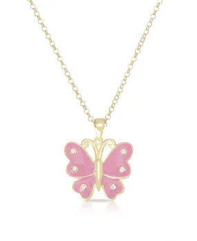 Butterfly Pendant (Pink)