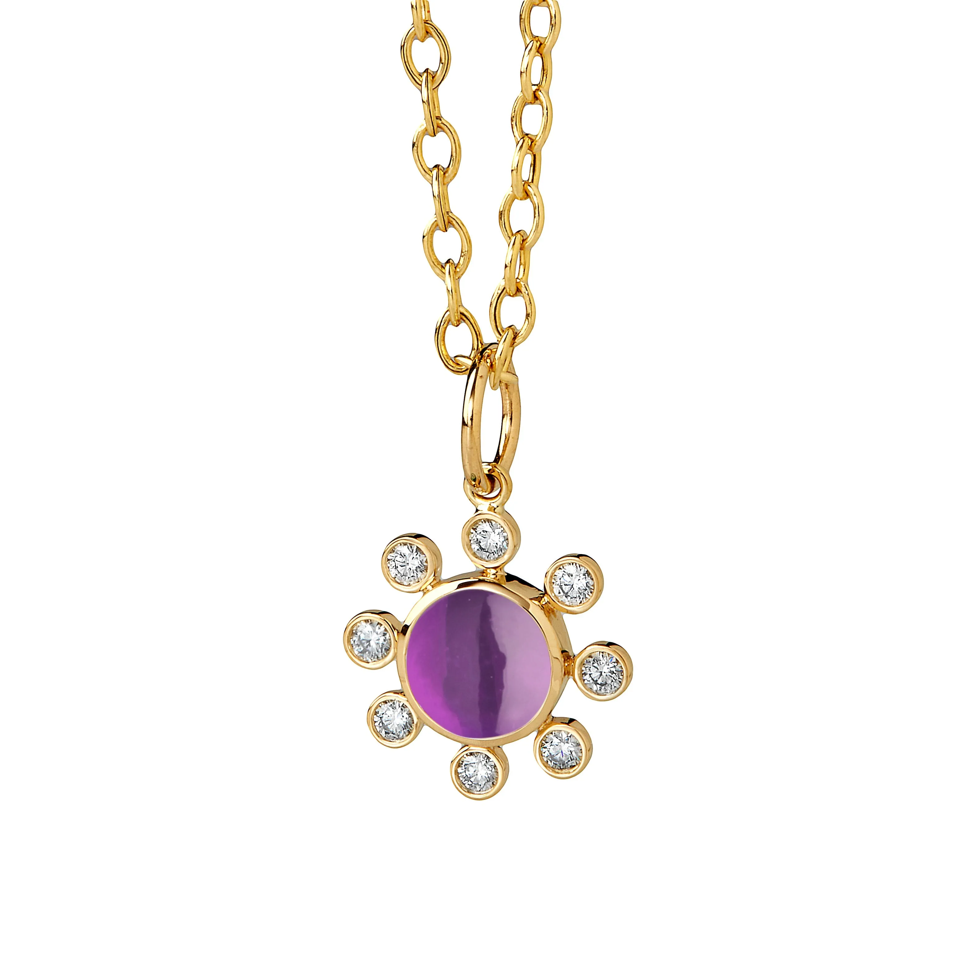 Candy Gemstone Diamond Pendant