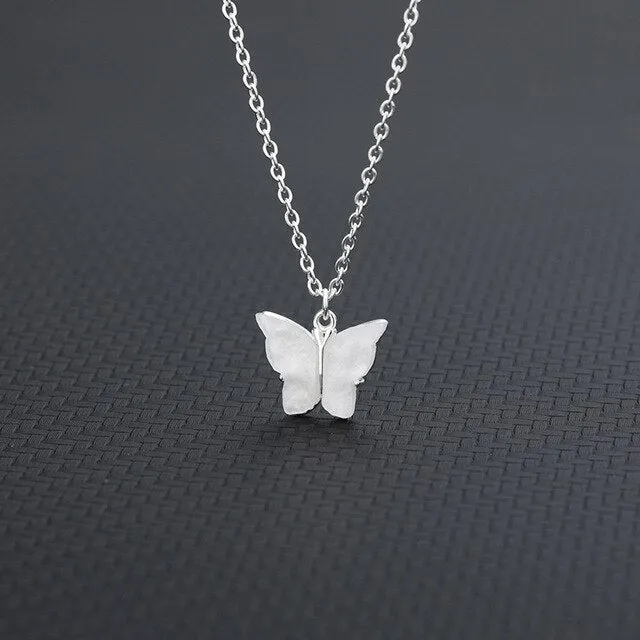 Colorful Butterfly Necklace