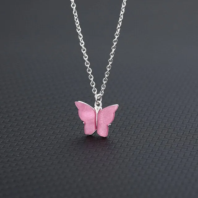 Colorful Butterfly Necklace