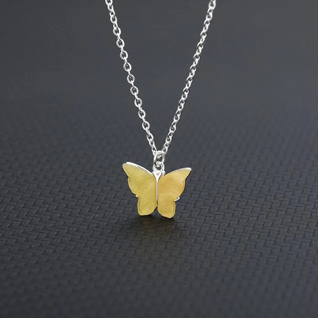 Colorful Butterfly Necklace