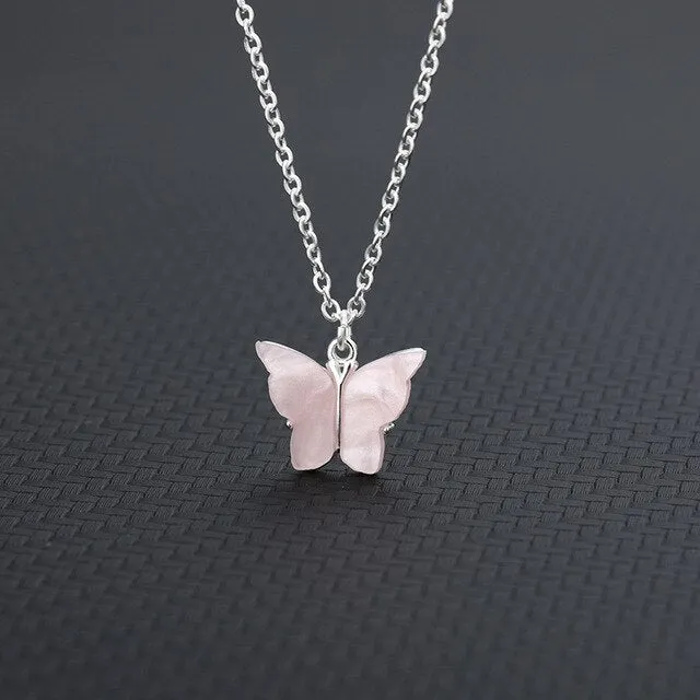 Colorful Butterfly Necklace