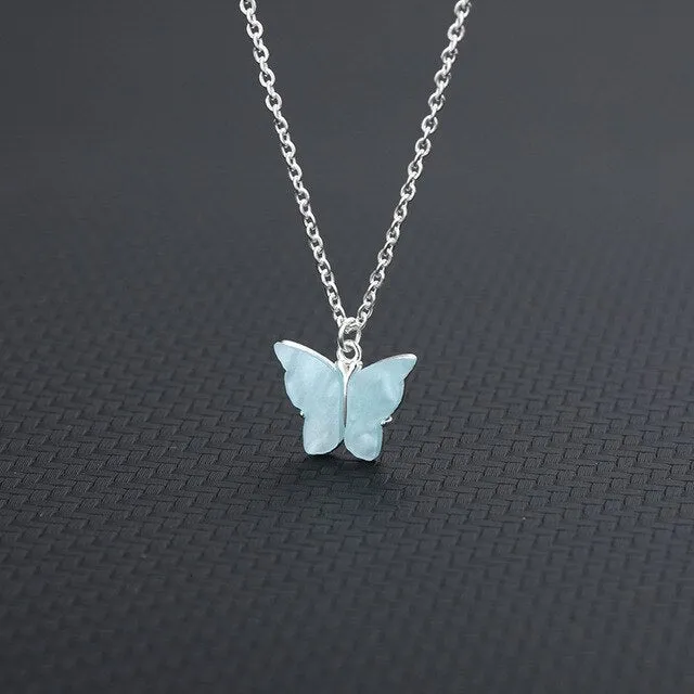 Colorful Butterfly Necklace