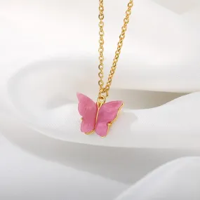 Colorful Butterfly Necklace