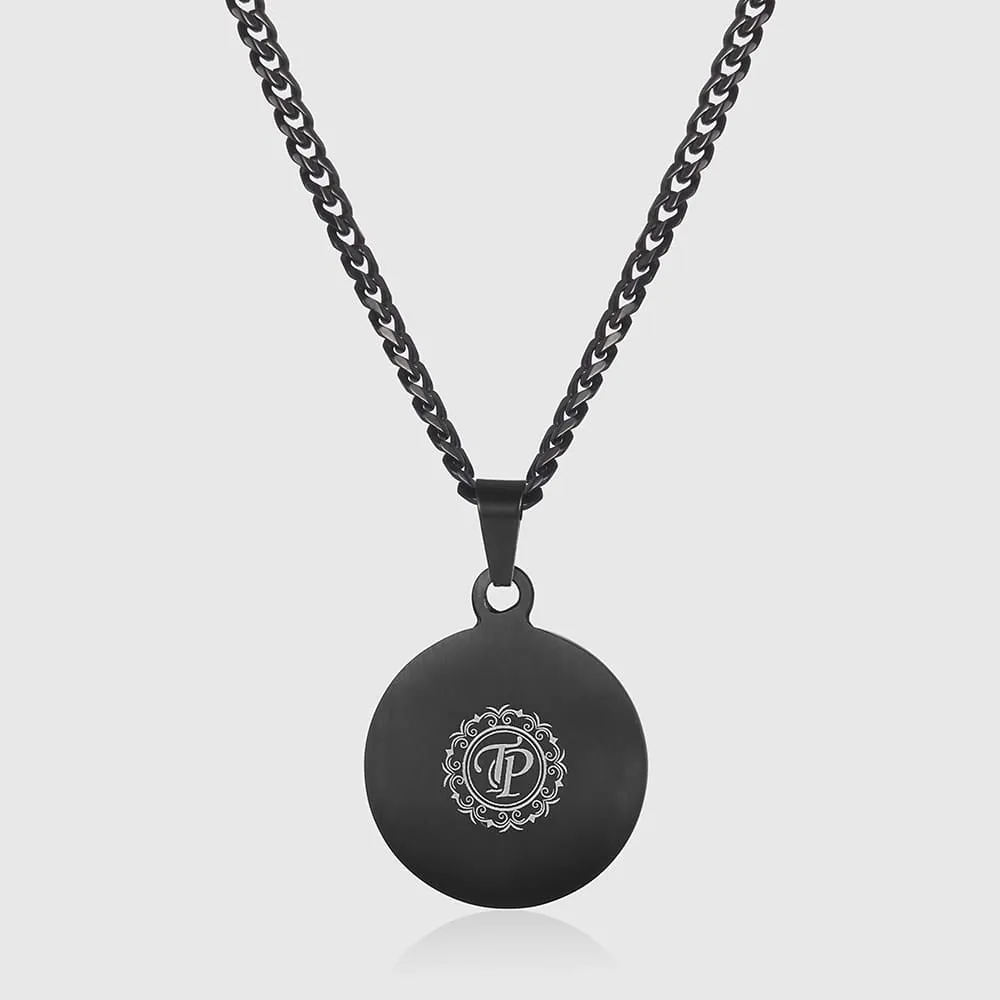 Compass Pendant - Black