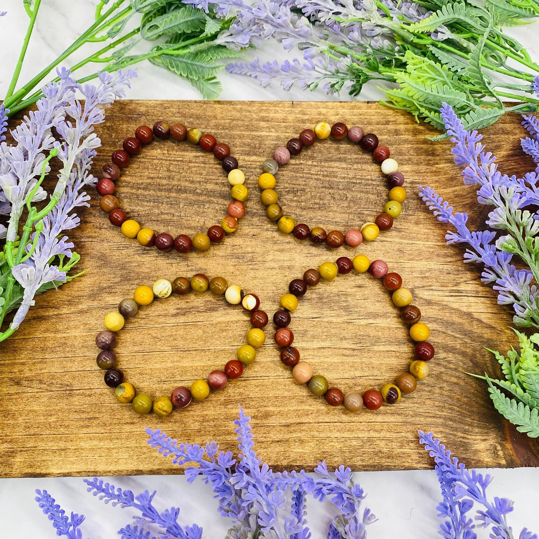 Crystal Bracelets, 8mm Mookaite Bracelet, Clear Quartz Bracelet, Howlite Bracelet, Jade Beaded Bracelet, Men and Women Healing Reiki Bangle