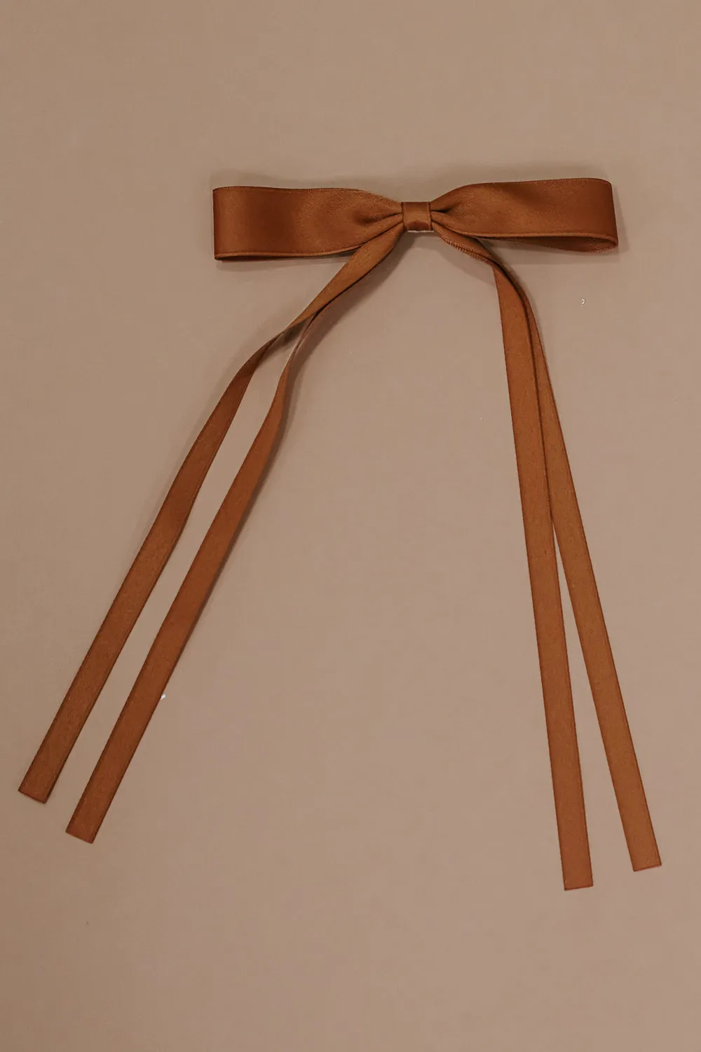 Dainty Bow Clip, Camel