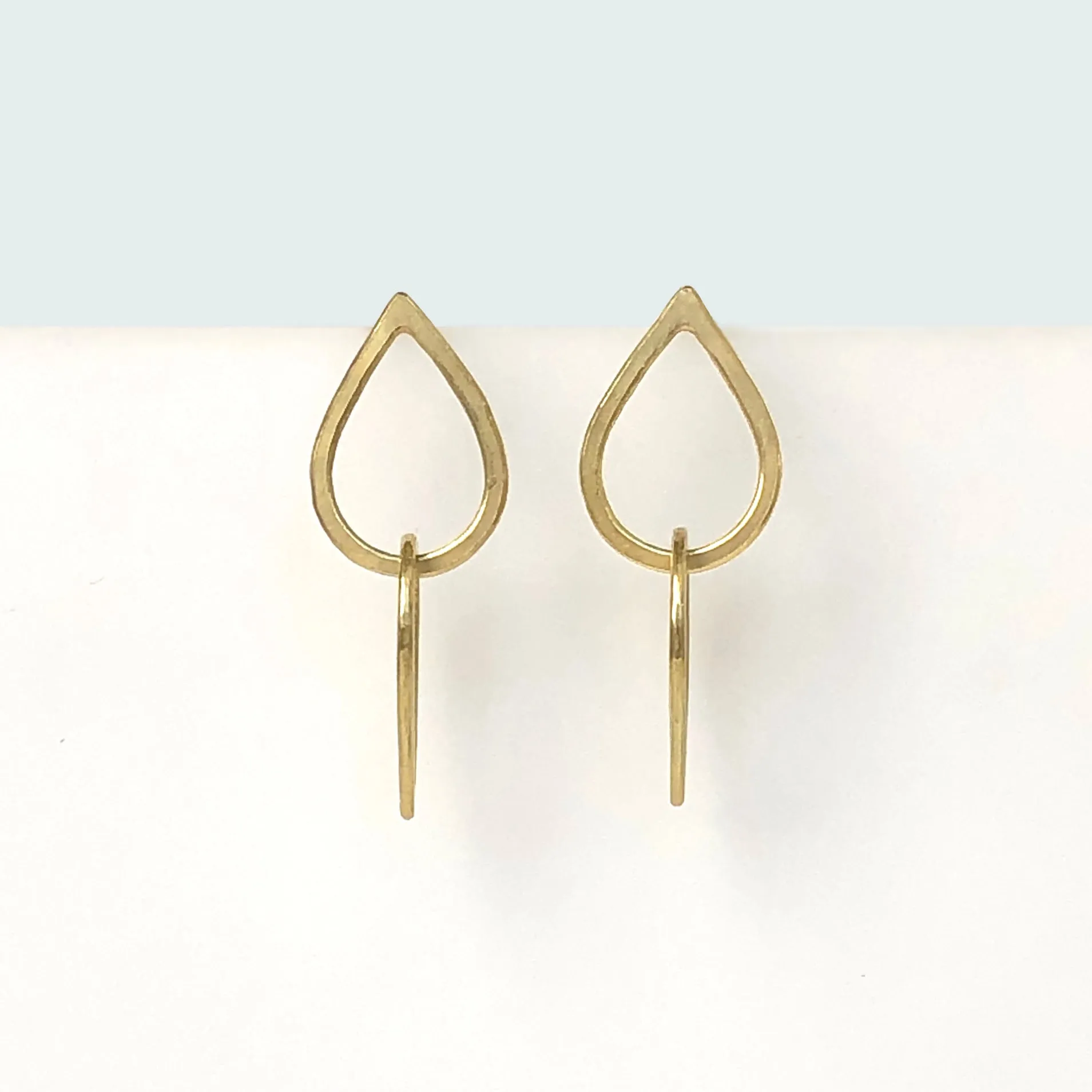 Double droplet earrings