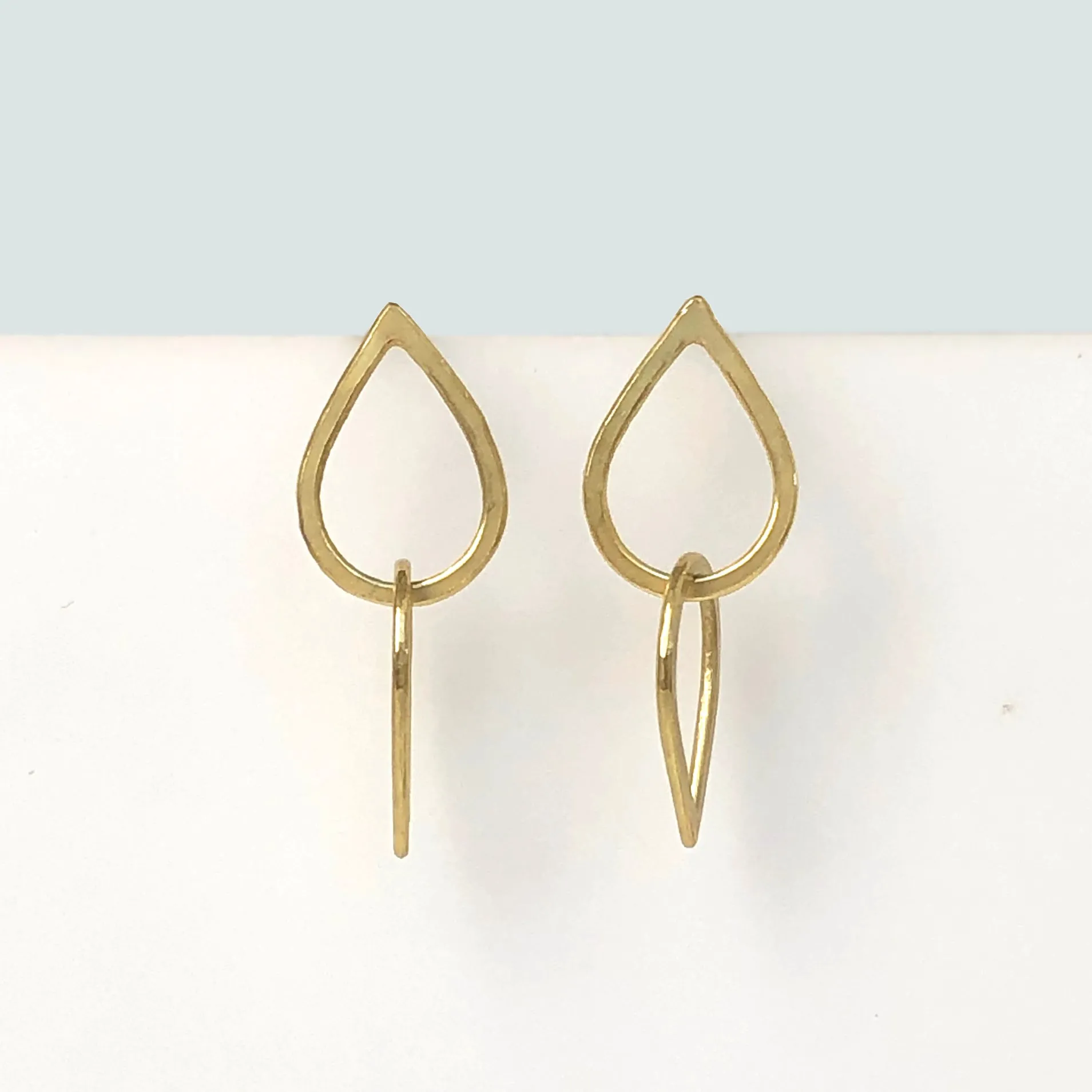 Double droplet earrings