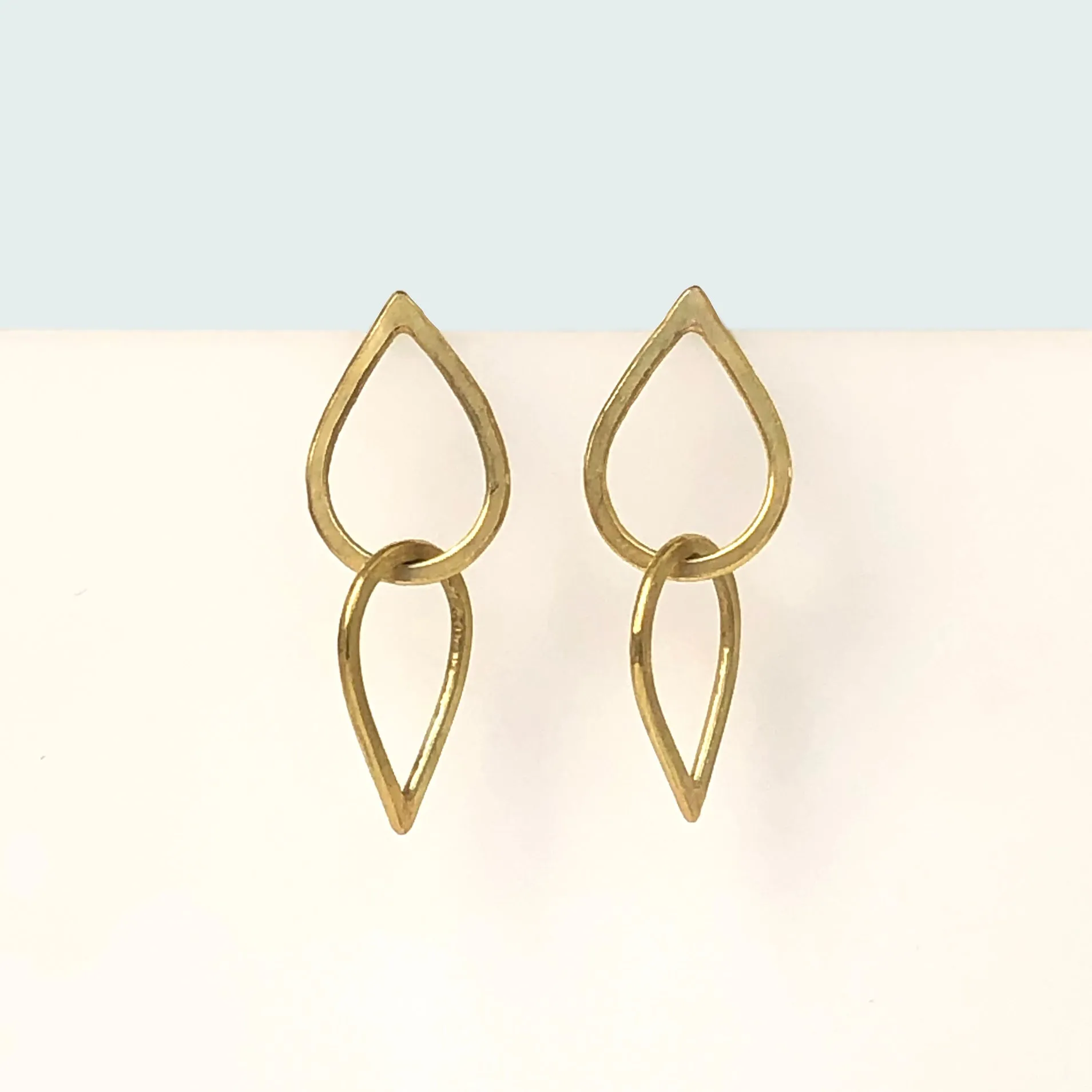 Double droplet earrings