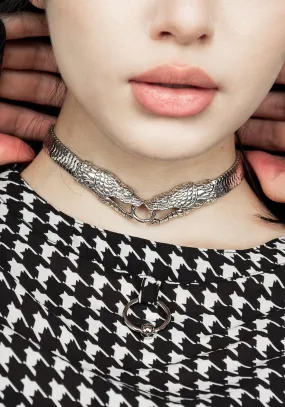 DOUBLE HEADED SNAKE CHOKER