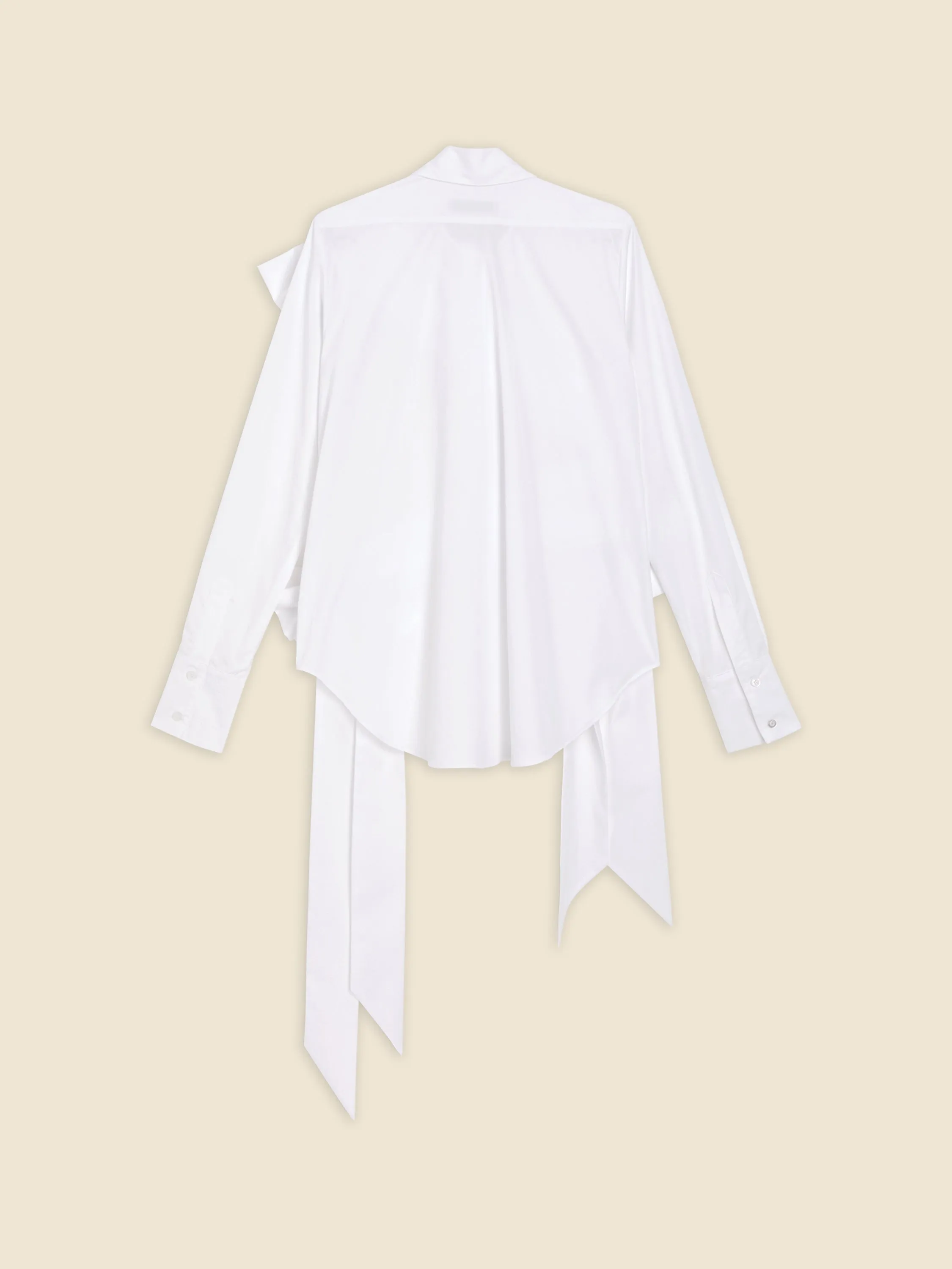 DRAPE BOW SHIRT