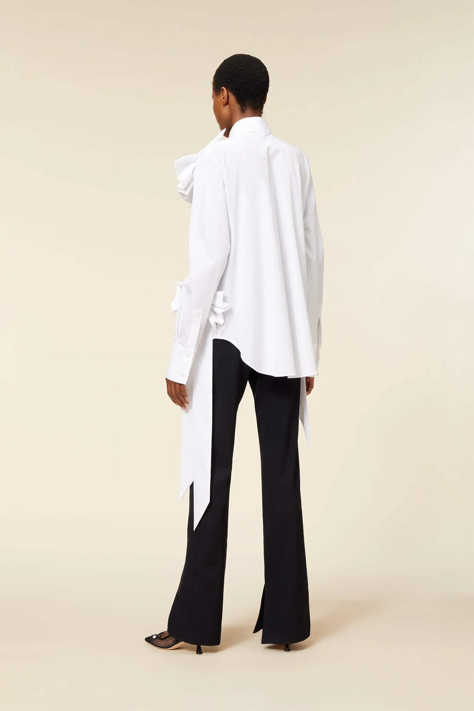 DRAPE BOW SHIRT