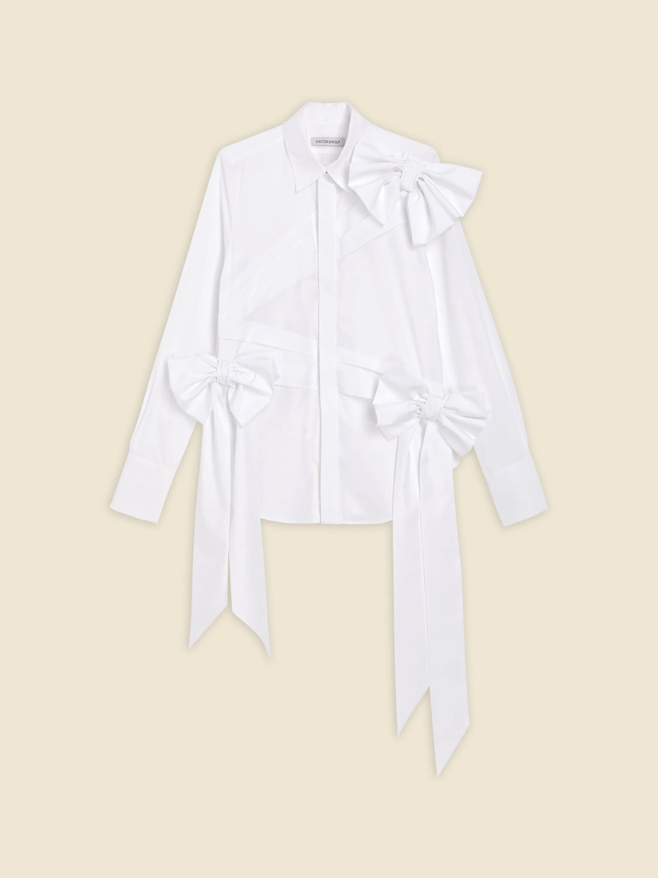 DRAPE BOW SHIRT