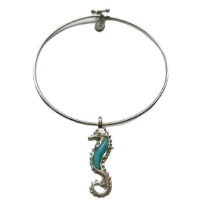 Dune Jewelry Larimar Seahorse Bangle