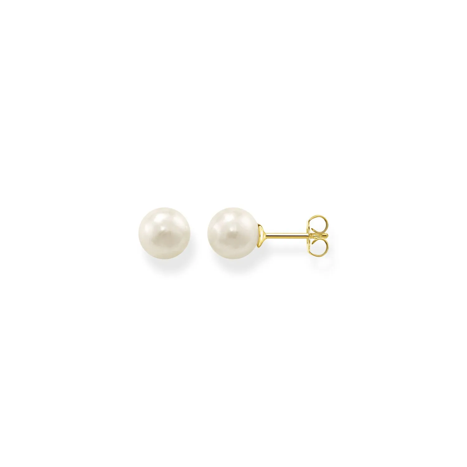 Ear Studs Pearl Gold