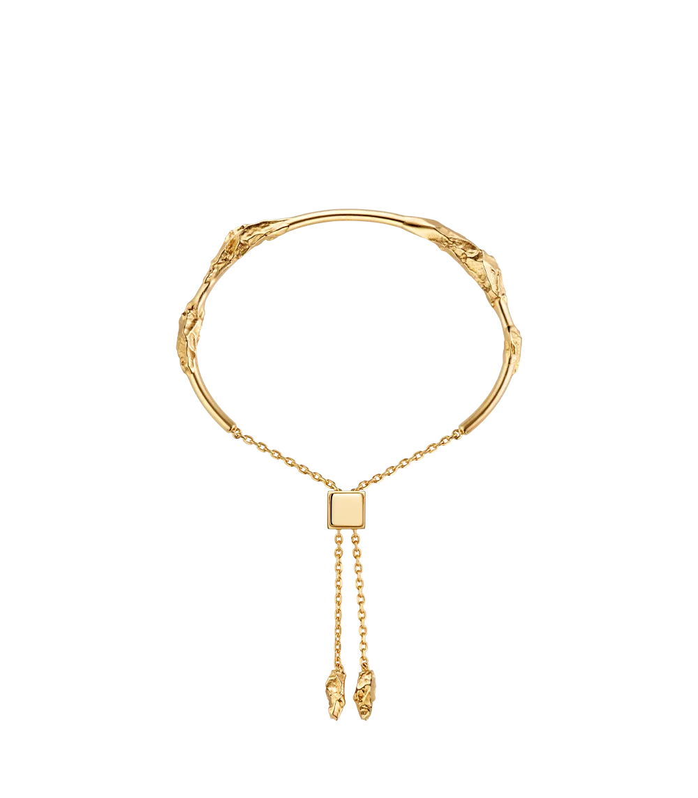 Eroz Bangle - 24 carat gold gilded