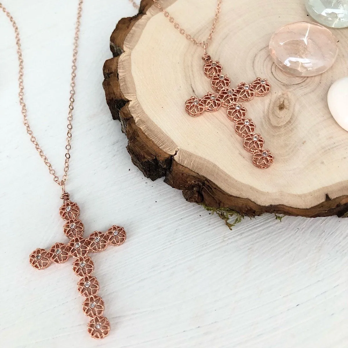 Filigree Cross Necklace