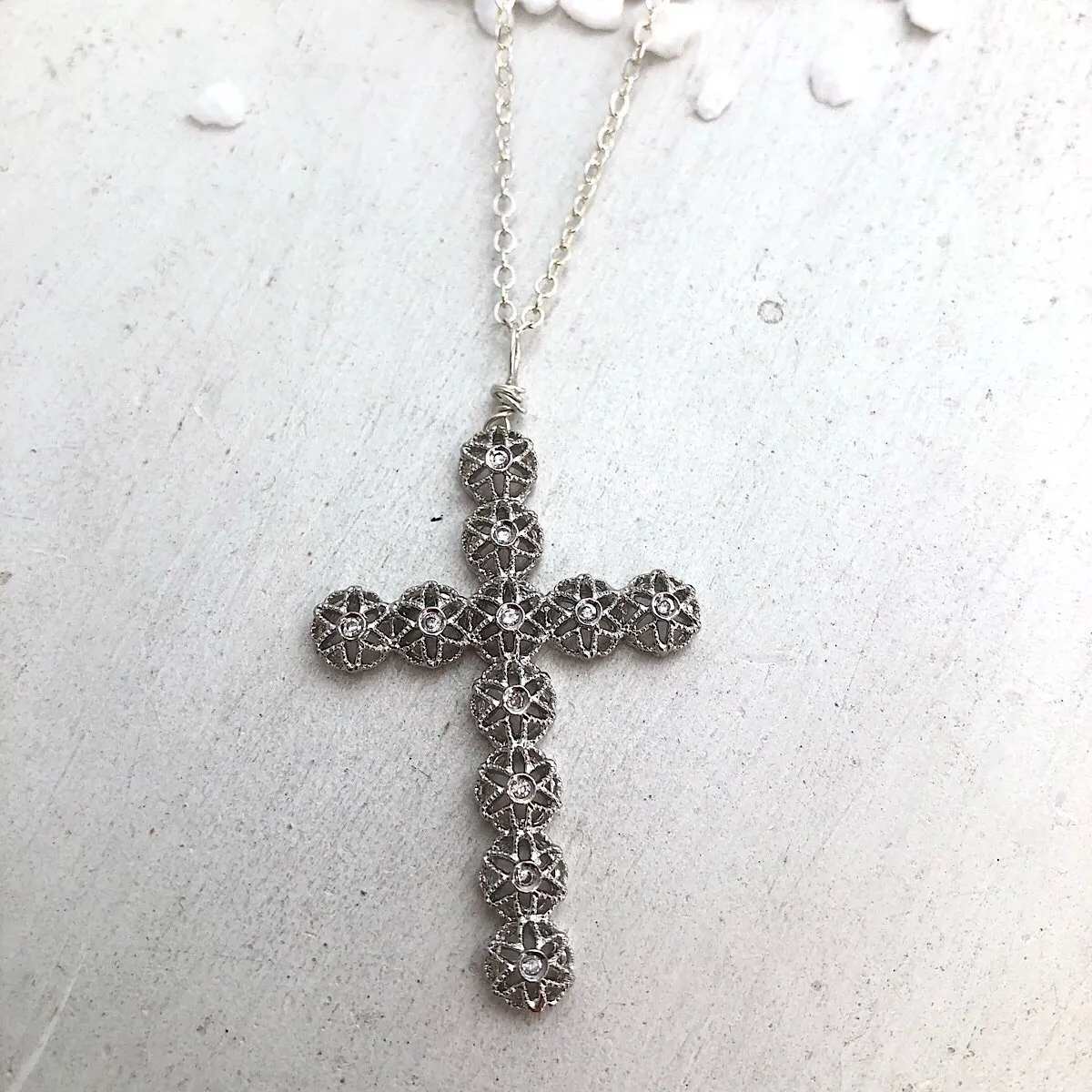 Filigree Cross Necklace