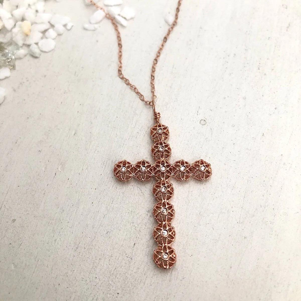 Filigree Cross Necklace