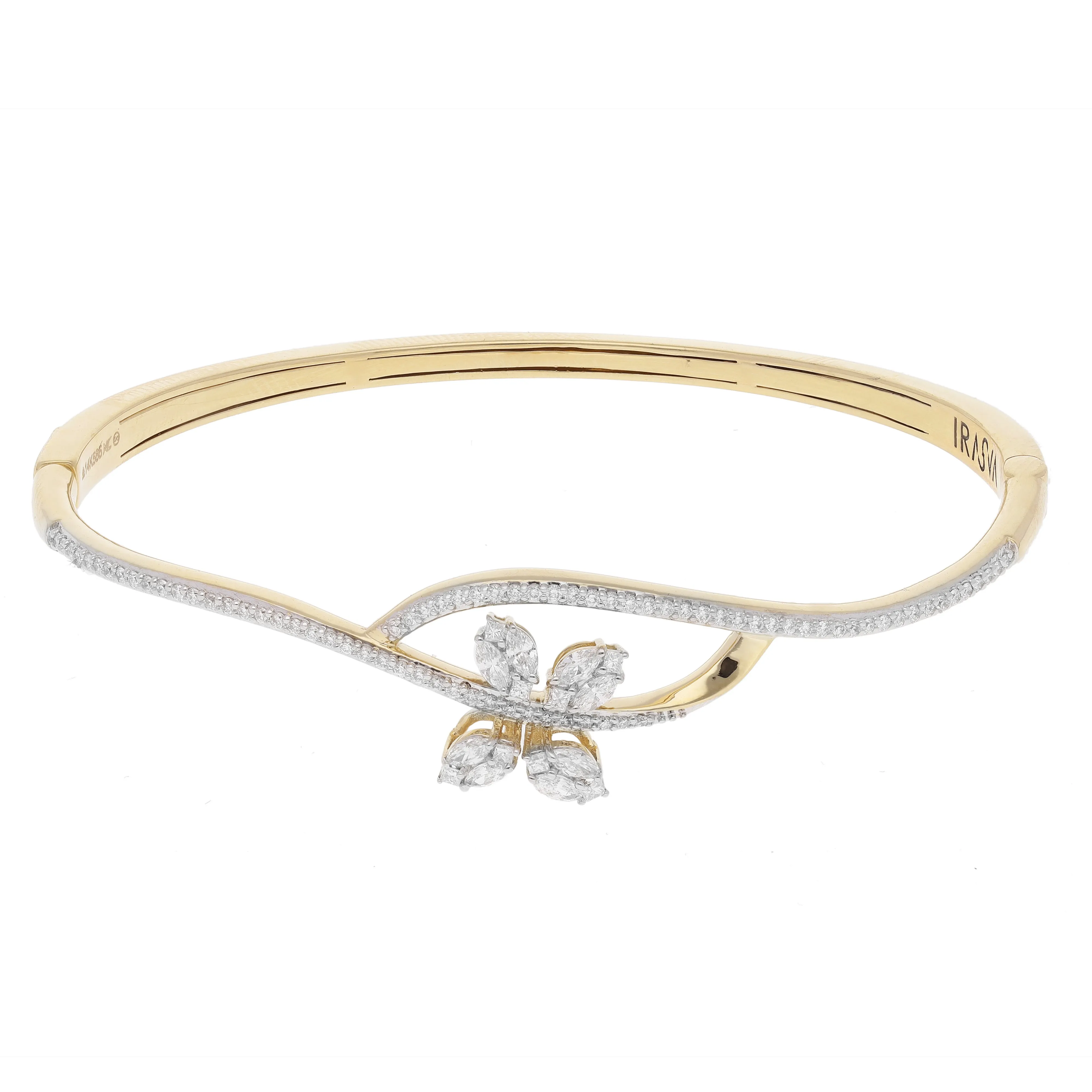 Gardenia Diamond Bangle