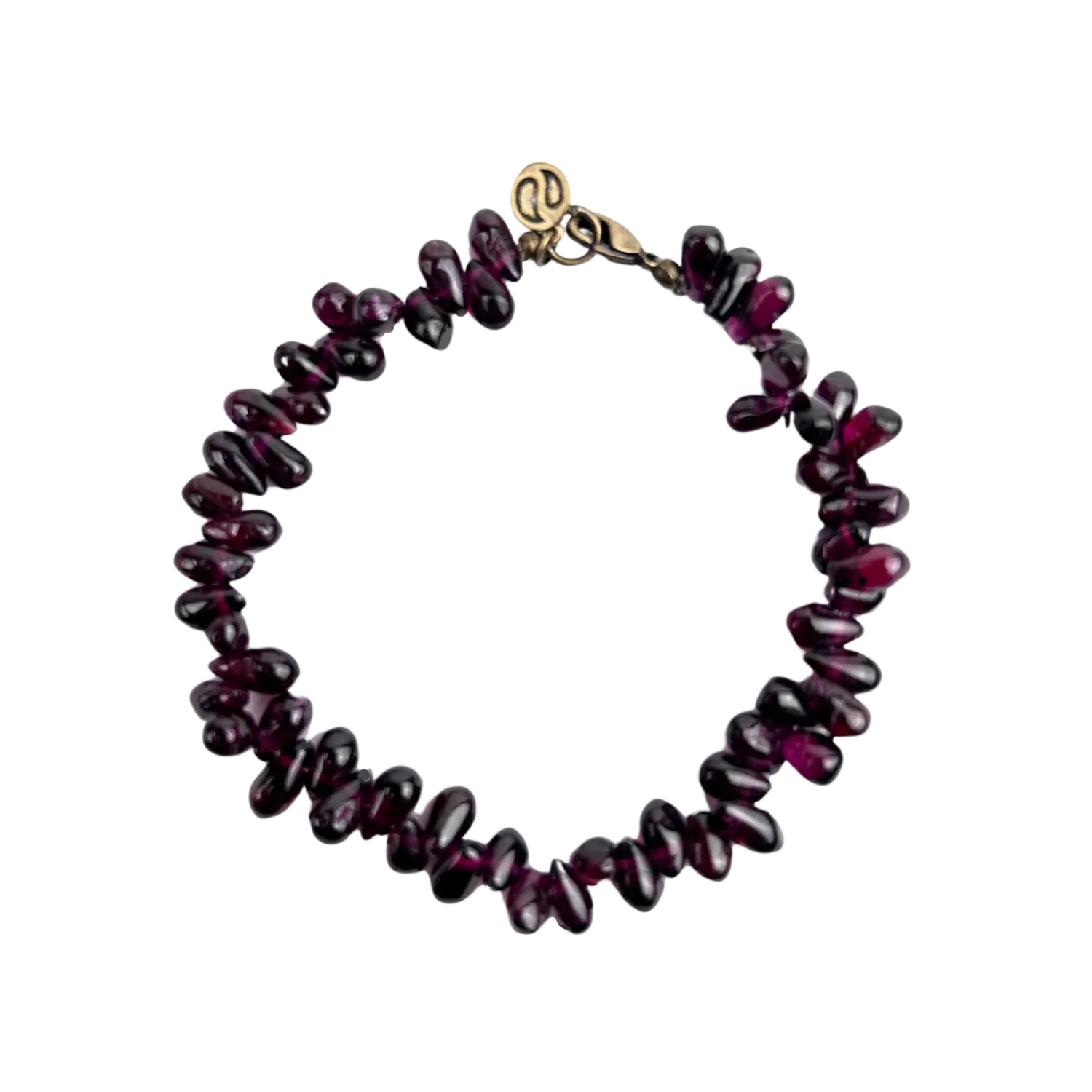 Garnet Drop Bracelet