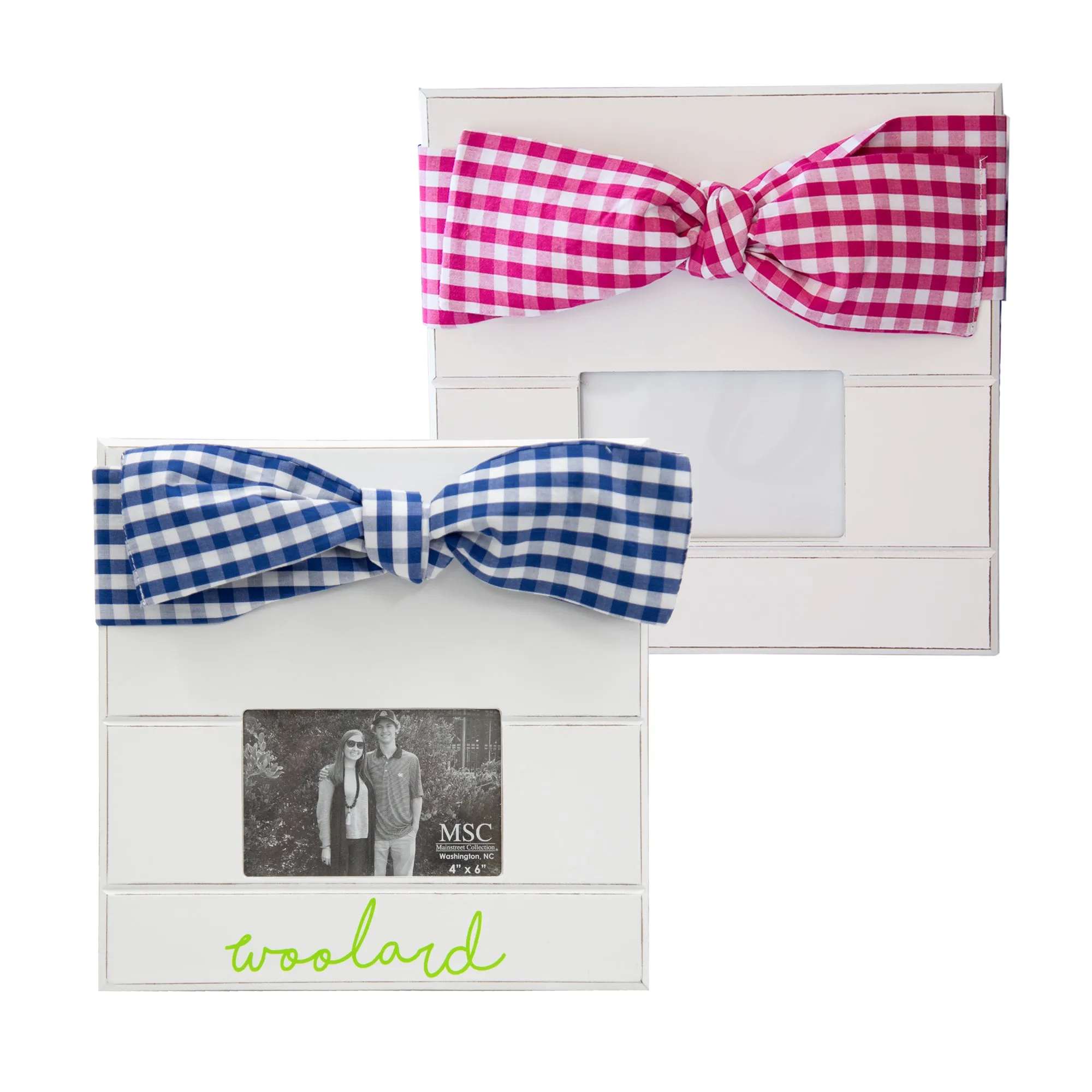 Gingham Bow Frames