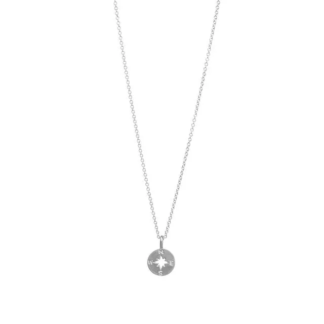 Going Places - Gold Compass Pendant Choker Necklace