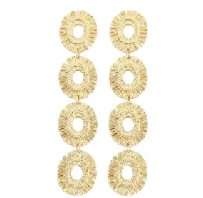 Gold drop earrings